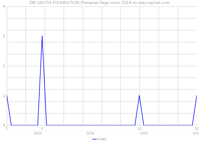 DEI GRATIA FOUNDATION (Panama) Page visits 2024 