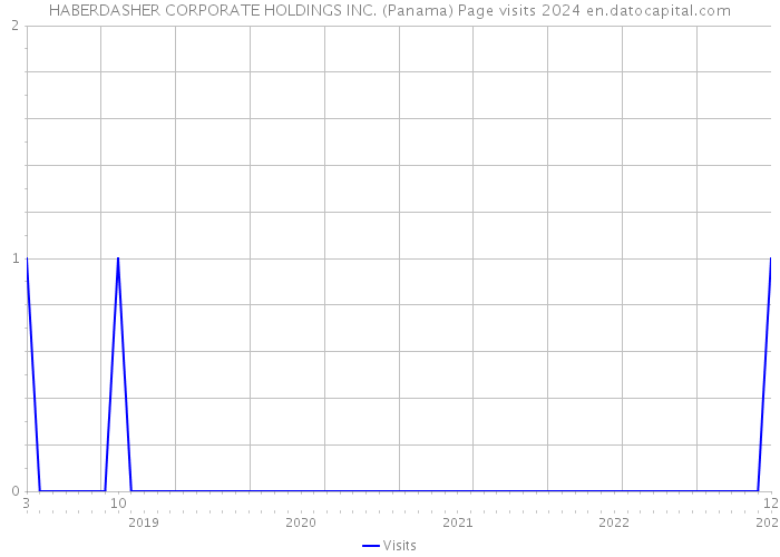 HABERDASHER CORPORATE HOLDINGS INC. (Panama) Page visits 2024 