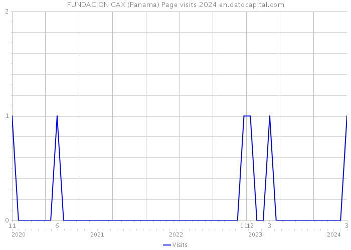 FUNDACION GAX (Panama) Page visits 2024 