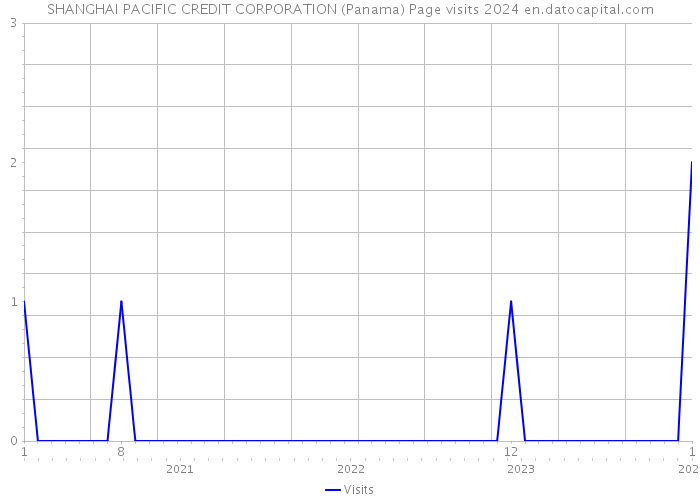 SHANGHAI PACIFIC CREDIT CORPORATION (Panama) Page visits 2024 