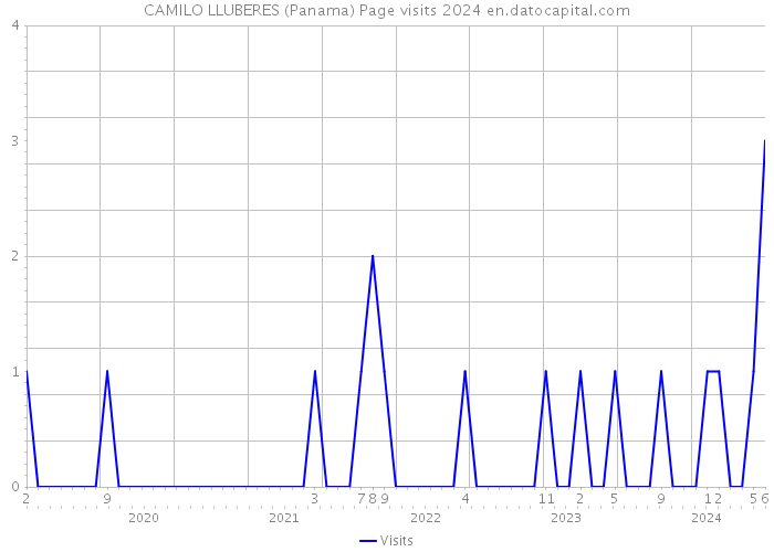 CAMILO LLUBERES (Panama) Page visits 2024 