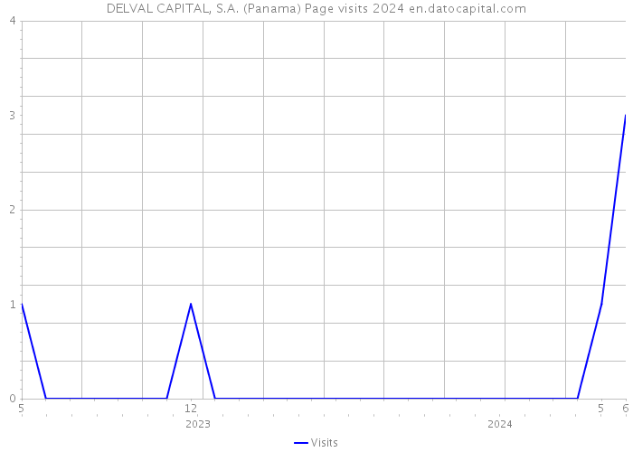 DELVAL CAPITAL, S.A. (Panama) Page visits 2024 