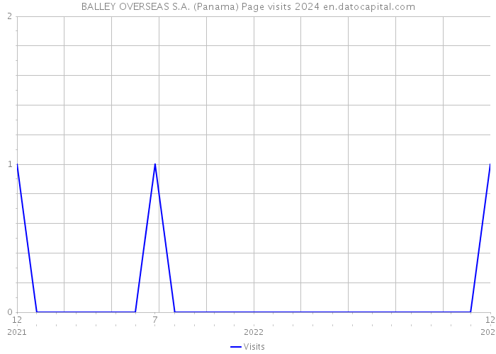 BALLEY OVERSEAS S.A. (Panama) Page visits 2024 