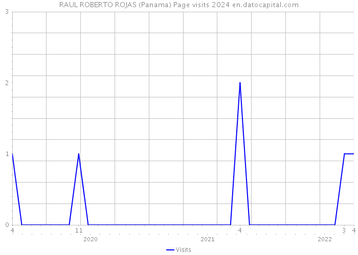 RAUL ROBERTO ROJAS (Panama) Page visits 2024 
