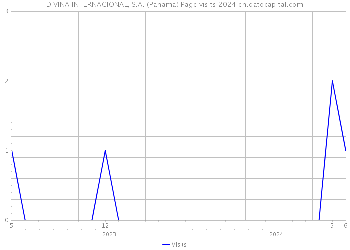 DIVINA INTERNACIONAL, S.A. (Panama) Page visits 2024 