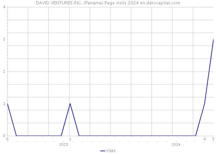 DAVID VENTURES INC. (Panama) Page visits 2024 