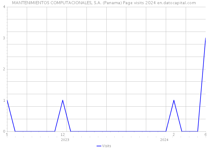 MANTENIMIENTOS COMPUTACIONALES, S.A. (Panama) Page visits 2024 