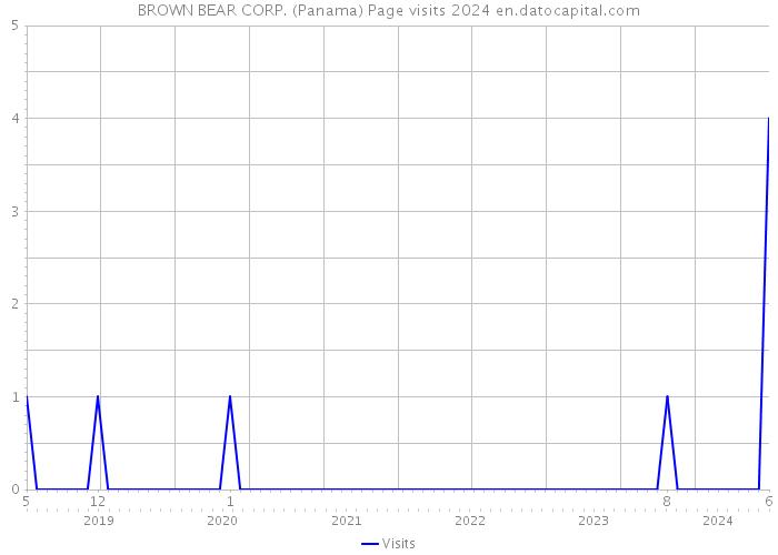 BROWN BEAR CORP. (Panama) Page visits 2024 