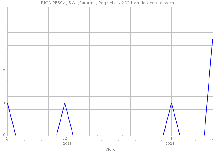 RICA PESCA, S.A. (Panama) Page visits 2024 