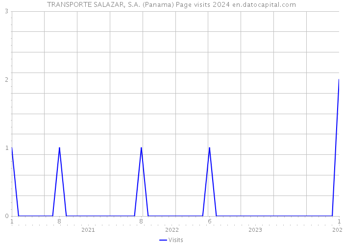 TRANSPORTE SALAZAR, S.A. (Panama) Page visits 2024 