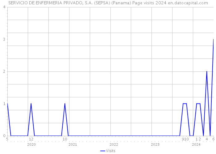 SERVICIO DE ENFERMERIA PRIVADO, S.A. (SEPSA) (Panama) Page visits 2024 