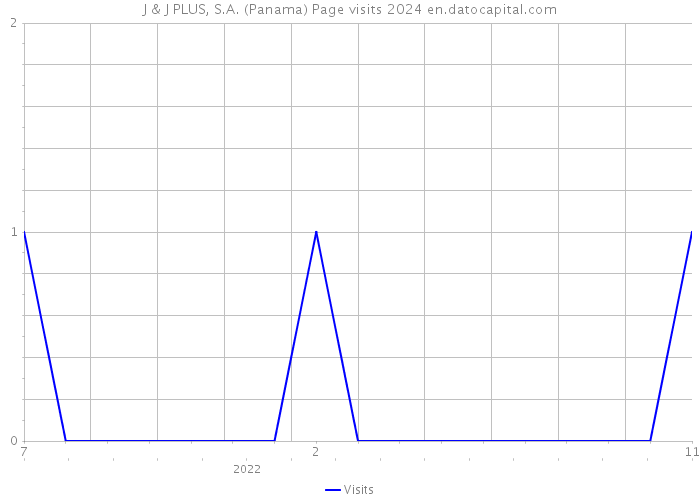 J & J PLUS, S.A. (Panama) Page visits 2024 