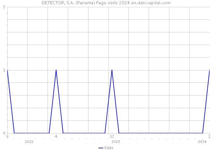 DETECTOR, S.A. (Panama) Page visits 2024 