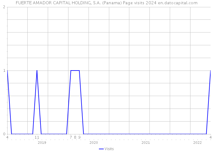 FUERTE AMADOR CAPITAL HOLDING, S.A. (Panama) Page visits 2024 