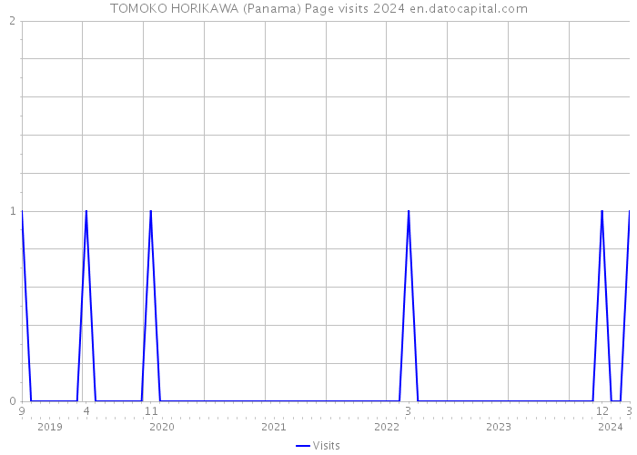TOMOKO HORIKAWA (Panama) Page visits 2024 