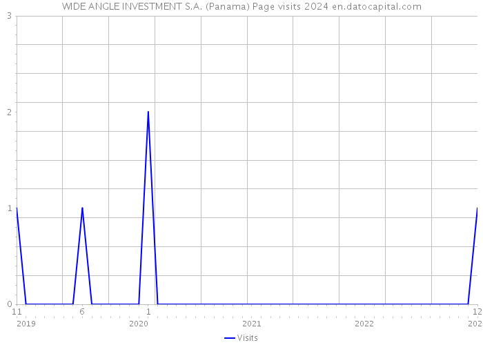 WIDE ANGLE INVESTMENT S.A. (Panama) Page visits 2024 