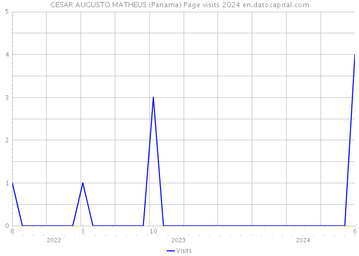 CESAR AUGUSTO MATHEUS (Panama) Page visits 2024 