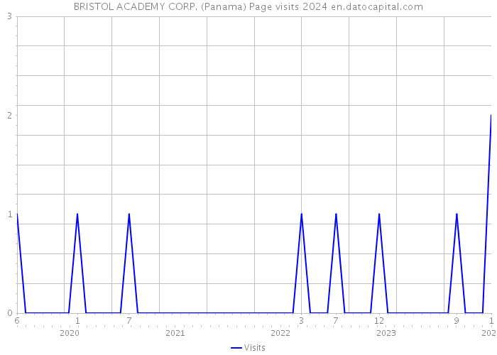 BRISTOL ACADEMY CORP. (Panama) Page visits 2024 
