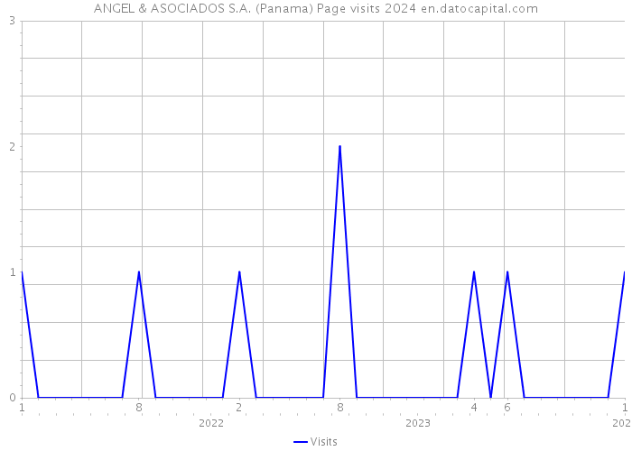 ANGEL & ASOCIADOS S.A. (Panama) Page visits 2024 