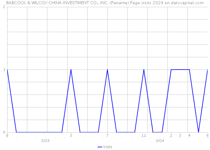 BABCOCK & WILCOX CHINA INVESTMENT CO., INC. (Panama) Page visits 2024 