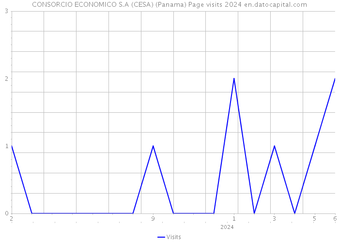 CONSORCIO ECONOMICO S.A (CESA) (Panama) Page visits 2024 