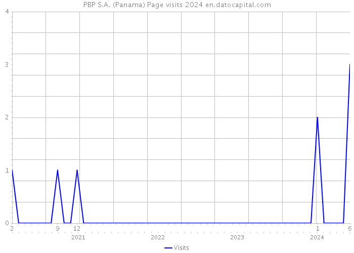PBP S.A. (Panama) Page visits 2024 