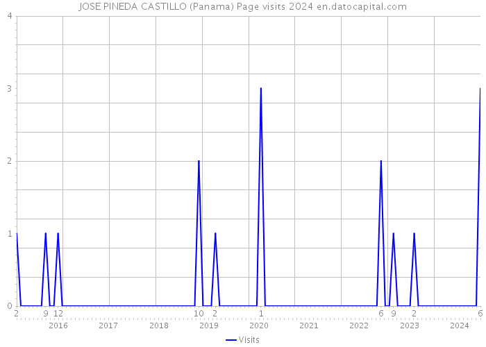 JOSE PINEDA CASTILLO (Panama) Page visits 2024 