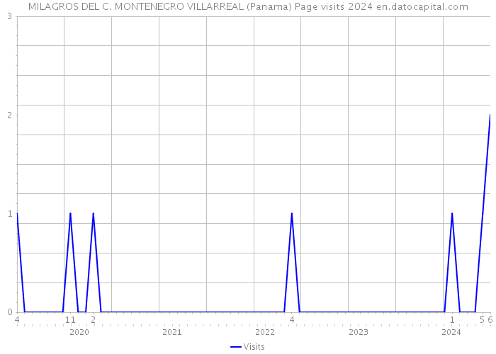 MILAGROS DEL C. MONTENEGRO VILLARREAL (Panama) Page visits 2024 