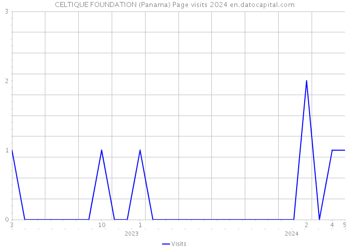 CELTIQUE FOUNDATION (Panama) Page visits 2024 