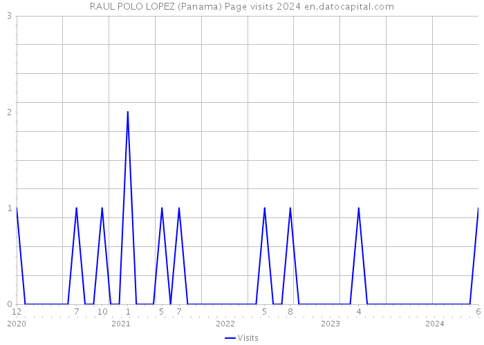 RAUL POLO LOPEZ (Panama) Page visits 2024 