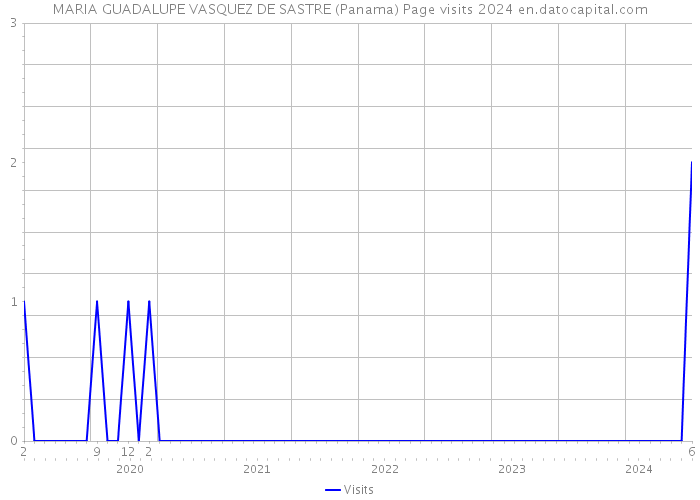 MARIA GUADALUPE VASQUEZ DE SASTRE (Panama) Page visits 2024 