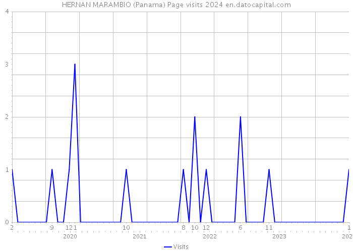 HERNAN MARAMBIO (Panama) Page visits 2024 