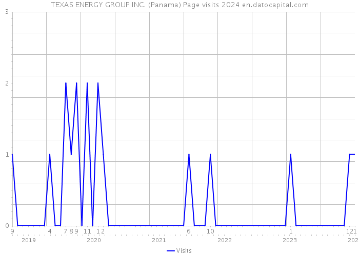 TEXAS ENERGY GROUP INC. (Panama) Page visits 2024 