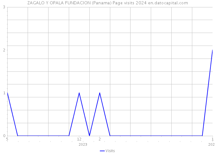 ZAGALO Y OPALA FUNDACION (Panama) Page visits 2024 