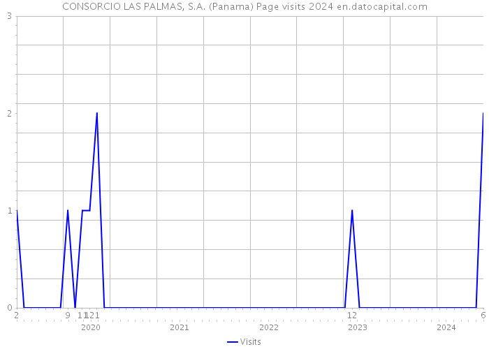 CONSORCIO LAS PALMAS, S.A. (Panama) Page visits 2024 