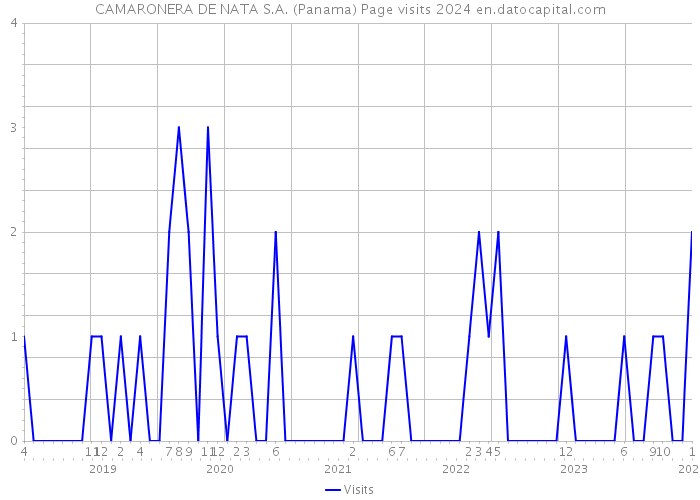 CAMARONERA DE NATA S.A. (Panama) Page visits 2024 
