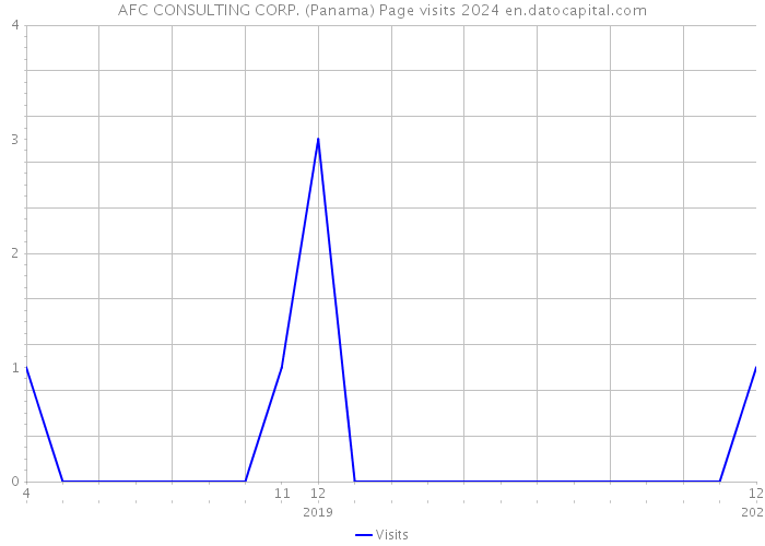 AFC CONSULTING CORP. (Panama) Page visits 2024 