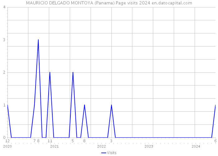 MAURICIO DELGADO MONTOYA (Panama) Page visits 2024 