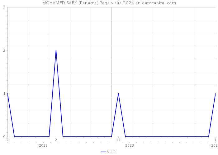 MOHAMED SAEY (Panama) Page visits 2024 