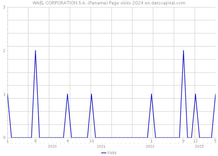 WAEL CORPORATION S.A. (Panama) Page visits 2024 