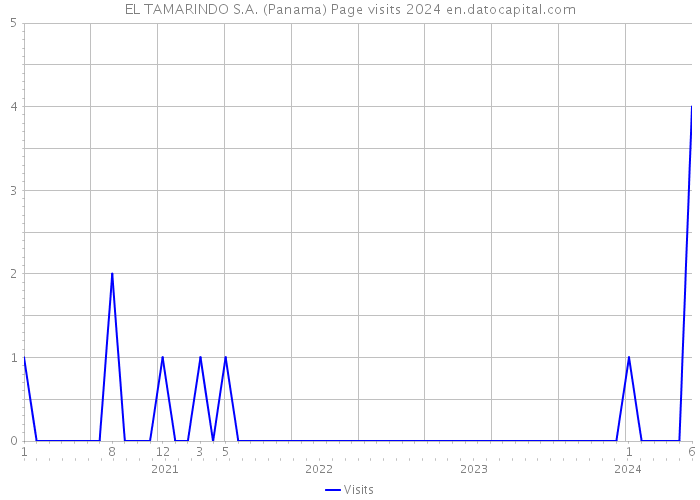 EL TAMARINDO S.A. (Panama) Page visits 2024 