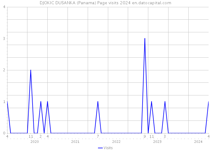 DJOKIC DUSANKA (Panama) Page visits 2024 
