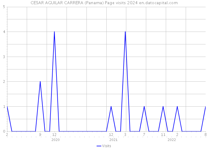 CESAR AGUILAR CARRERA (Panama) Page visits 2024 