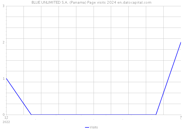 BLUE UNLIMITED S.A. (Panama) Page visits 2024 