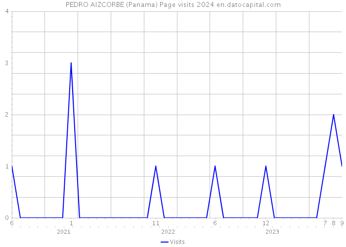 PEDRO AIZCORBE (Panama) Page visits 2024 
