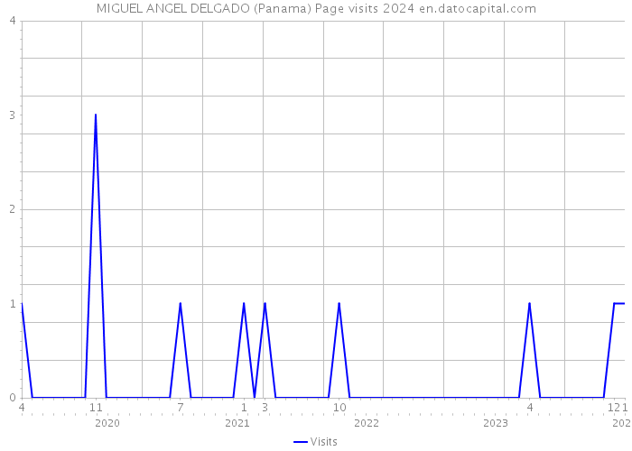 MIGUEL ANGEL DELGADO (Panama) Page visits 2024 