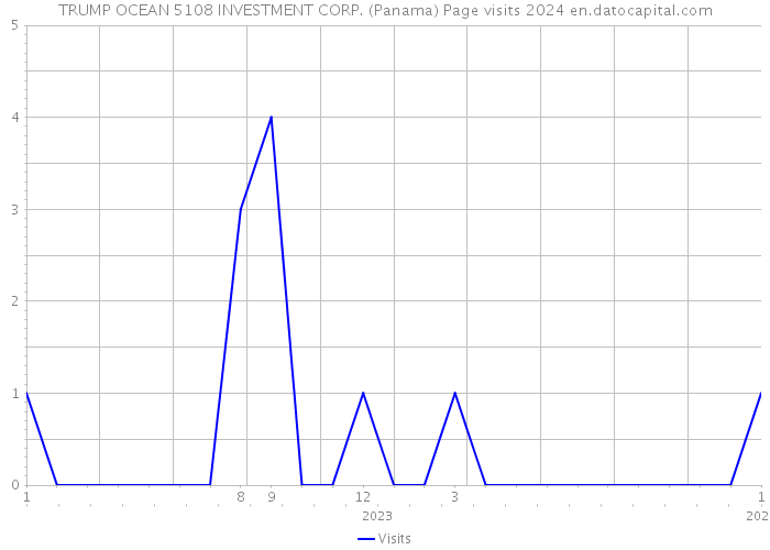 TRUMP OCEAN 5108 INVESTMENT CORP. (Panama) Page visits 2024 