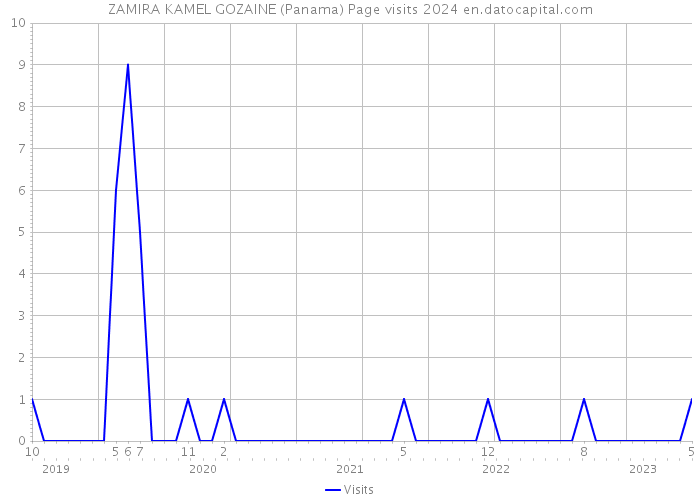 ZAMIRA KAMEL GOZAINE (Panama) Page visits 2024 