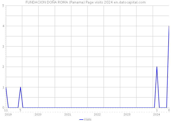 FUNDACION DOÑA ROMA (Panama) Page visits 2024 