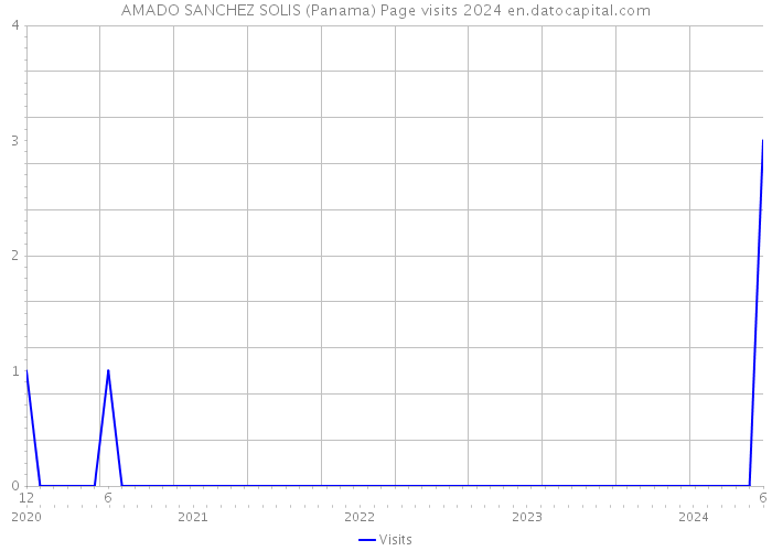 AMADO SANCHEZ SOLIS (Panama) Page visits 2024 